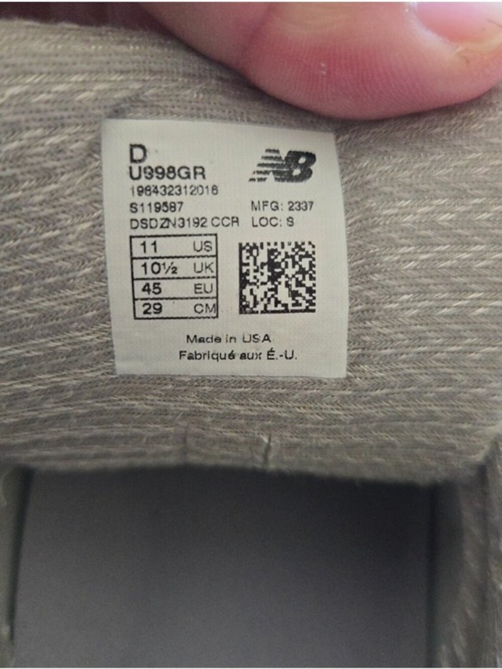 New Balance 998 Men 11 Made In USA Gray Suede   And Mesh Sneakers 0826 - Picture 10 of 10